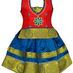 AMIRTHA FASHION Girls Embroidered Ready to Wear Lehenga Choli-picture-16