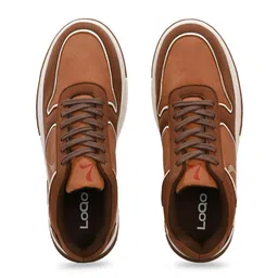 LOQO Men Colourblocked PU Sneakers image 3