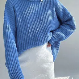 StyleCast Women Oversized Chunky-Knit Round Neck Sweater-image-24