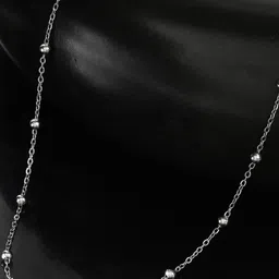 Roadster Men Brass Silver-Plated Chain image 2