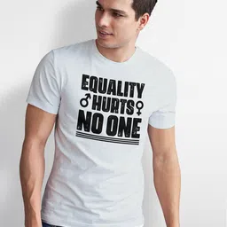 Seekbuylove Men Bio Finish Equality Hurts No One Round Neck Pure Cotton T-shirt image 4