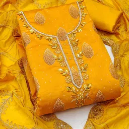 SAINOOR Printed Semi-Stitched Dress Material-picture-35