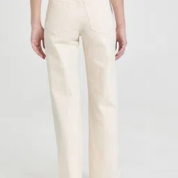 NUCOUTHS Women Super Wide Leg High-Rise Clean Look Stretchable Denim Jeans image 5