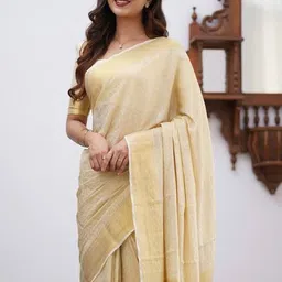 YAMUNE Woven Design Zari Saree image 2