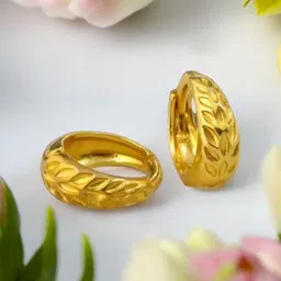 SHREE KRISHNA SHOPPING Unisex Gold-Plated Brass Earrings image 1