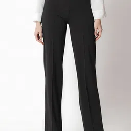 Dream Beauty Fashion Women Maahir Straight Fit High-Rise Pleated Trousers-picture-27