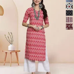 7Threads Women Pack of 6 Ethnic Motifs Printed Sequinned Kurta-picture-35