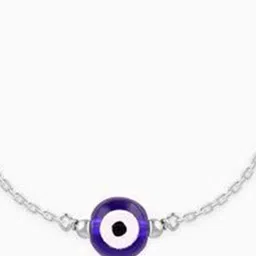 GIVA Silver-Plated Artificial Stones Anklet image 2