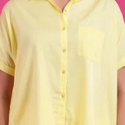 Qurvii Drop Shoulder Shirt With Culottes Pants Co-Ords image 2