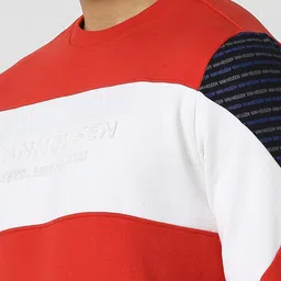 Van Heusen Men Colourblocked Sweatshirt image 5