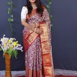 amirat Woven Design Zari Pure Silk Kanjeevaram Saree-picture-23
