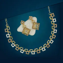 Women Click Stone-Studded Copper Jewellery Set-picture-21