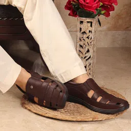 Carlton London Men Leather Fisherman Sandals-picture-21