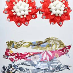 Jolly Faces Women Set of 5 Ponytail Holders-image-27