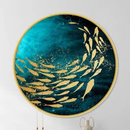 Livin'luxe Blue MDF Other Wall Paintings-image-18