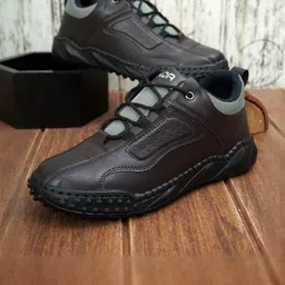 HIDA Men Textured Lace-Ups Casual Sneakers-picture-41