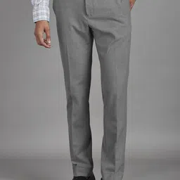 Reid & Taylor Men Solid Smart Regular fit Formal Trousers-picture-19
