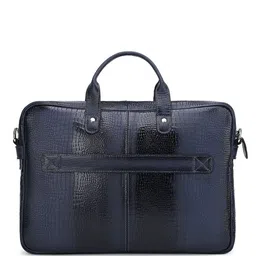LOUIS STITCH 
Men Textured Leather Dual Tone Laptop Bag image 3