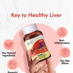 FYTIKA Fit Liver For Healthy Liver With Milk Thistle, Kasni & Haldi - 30 Tablets image 3