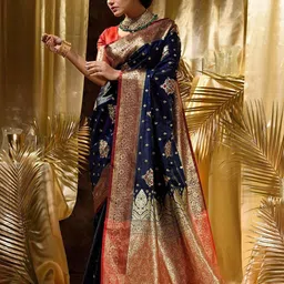 Shriyangan Woven Design Zari Pure Silk Kanjeevaram Saree image 2