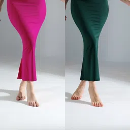 IndianRang Pack Of 2 Stretchable High-Rise Saree Shapewear-picture-11