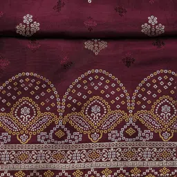 Meena Bazaar Woven Design Ethnic Motifs Unstitched Dress Material image 5