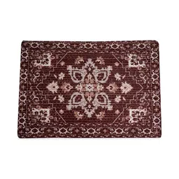 Myntra Elegant Homes 4-Pieces Brown & White Printed Reversable Table Placemat image 3