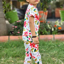 Emblica Unisex Kids Printed T-shirt with Trousers image 3