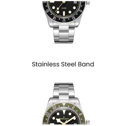 TORNADO LUMINA DATE JUST Men Bracelet Style Straps Analogue Watch T24006-SBSBH image 2