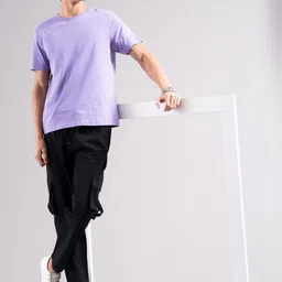 PAUL STREET Men Relaxed Easy Wash Cargos Trousers image 3