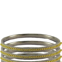 Vidhya Kangan Beige Brass Bangles-picture-37