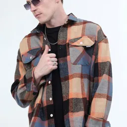 Estilocus Men Standard Opaque Checked Casual Shirt-image-71