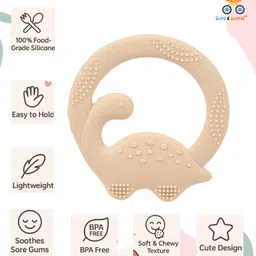 Sun & Shine Infants Beige Tiny Saur Teether-picture-11
