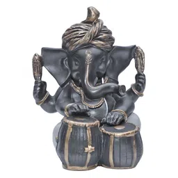 Ashnam Diverse Expression Grey Lord Ganesha Religious Idol Showpiece-picture-39