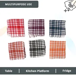 Kuber Industries Pink & White 30 Pieces Checked Cotton Table Napkins image 4