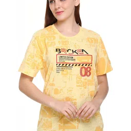 SHAUN Women Typography Printed 1 T-shirt image 2