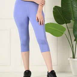 FITINC Women Slip-On Slim Fit High-Rise Capris with Mobile Pockets-image-29
