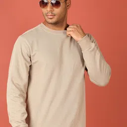 V-Mart Men Solid Casual Round Neck Sweatshirt image 1