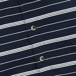 Infinity Boys Tailored Fit Horizontal Striped Spread Collar Casual Cotton Shirt image 5