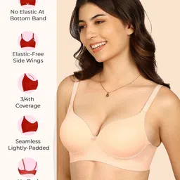 Komli Pack Of 2 Bonded Polyamide Push-Up Maximiser Bra image 2