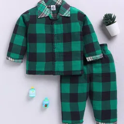Clt.s Unisex Kids Checked Night suit-picture-22