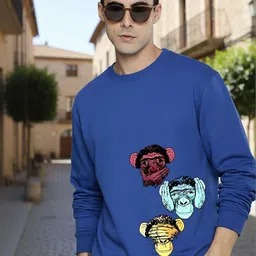 Moda Rapido Mens Printed Round Neck sweatshirt-image-98