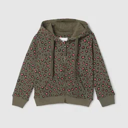 max Girls Cotton Printed Hooded Sweatshirt-picture-22