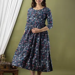 Tulsiram Printed Maternity Ethnic Dress-picture-38