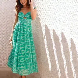 JC Mode Floral Print Maxi Midi Dress image 1