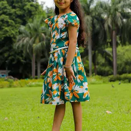 Stuffie Land Floral Print Fit & Flare Dress image 4