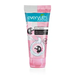everyuth Naturals Anti Pollution Pink Clay & Charcoal Face Wash - 50 g image 1