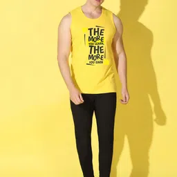 WOOSTRO Pack Of 2 Printed Combo Cotton Gym Vests VWS26(ALONE MAROON)(RUN PEACH) image 2