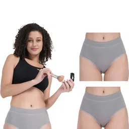 ORLIZEA Pack of 2 Women High-Rise Cotton Blend Hipster Briefs-picture-33