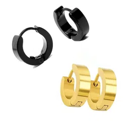 shobhram Unisex Black Earrings-picture-21